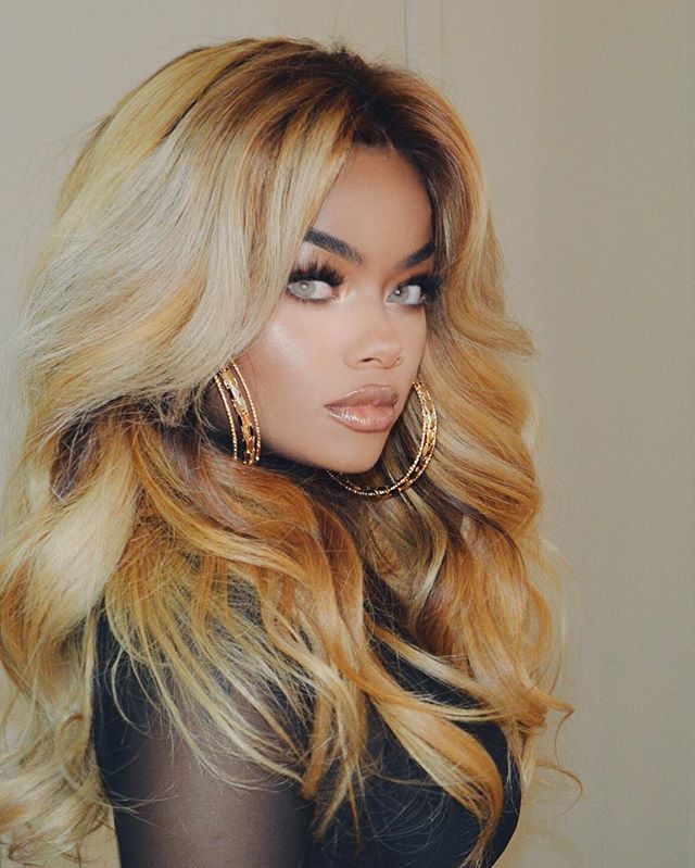 Curly Blonde Ombre Weave  Black hair tribe
